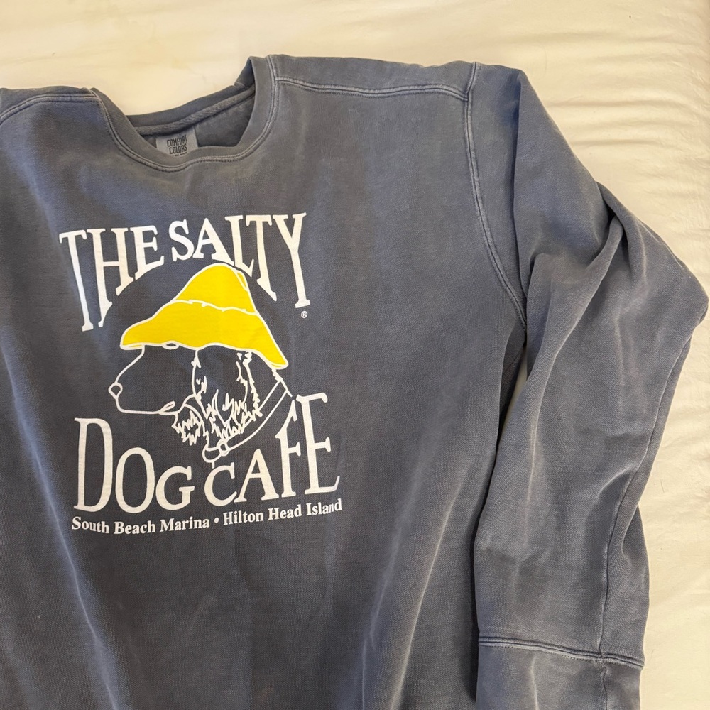 Salty dog cafe blue comfort colors crewneck
